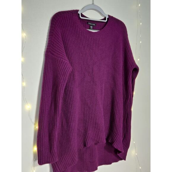EILEEN FISHER Women's Recycled Cashmere Wool Sweater XS Jam Oversized Heavy - Picture 8 of 14